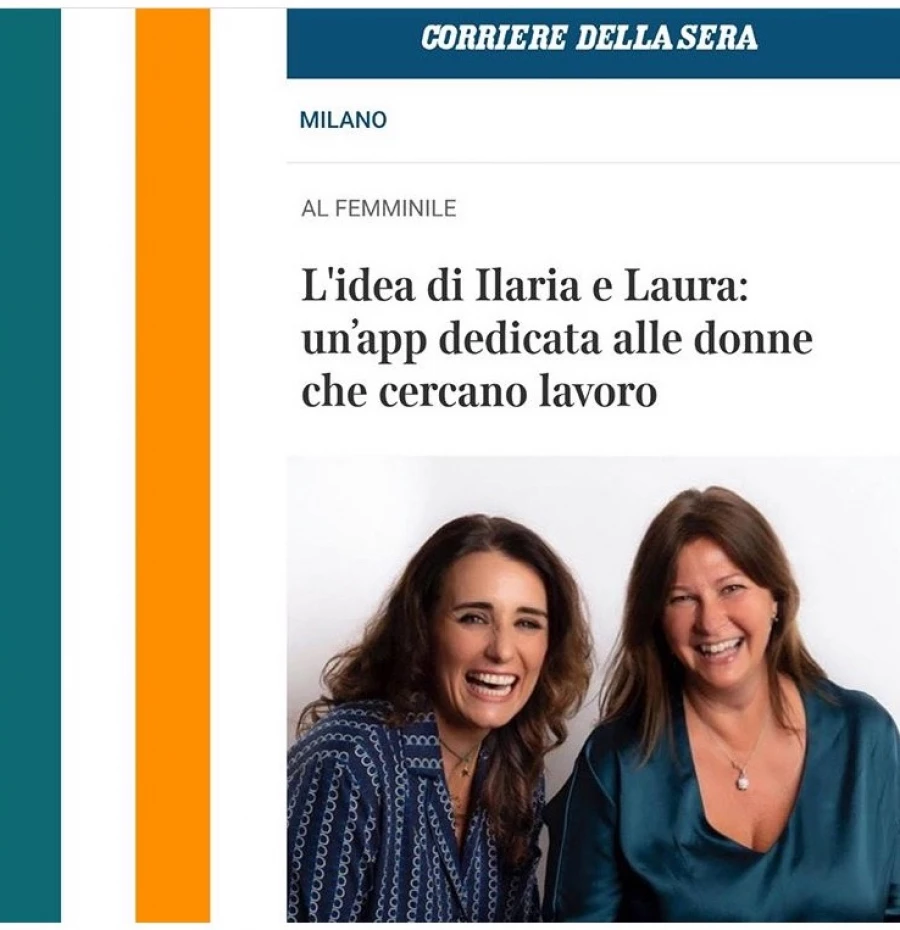 L'idea di Ilaria e Laura: un'app dedicata alle donne che cercano lavoro